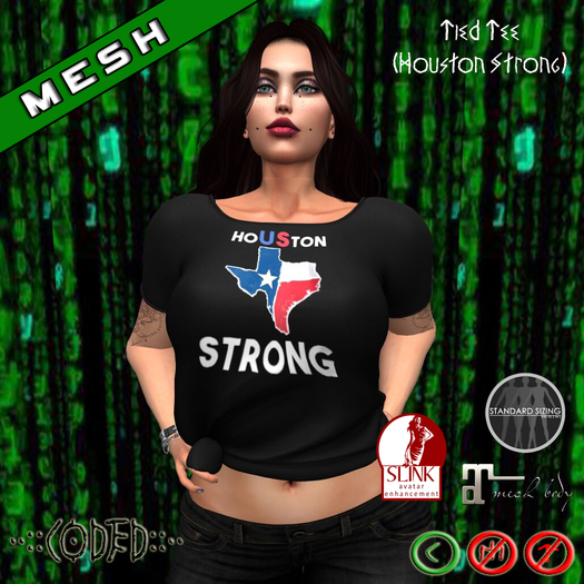 ..:: CODED ::.. Tied Tee (Houston Strong)