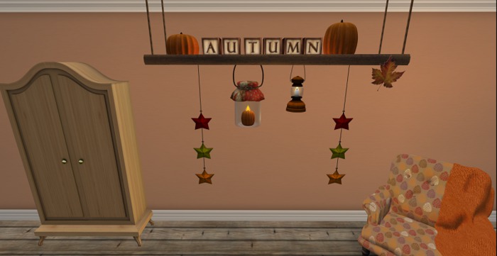 Autumn Hanging Ladder Decor