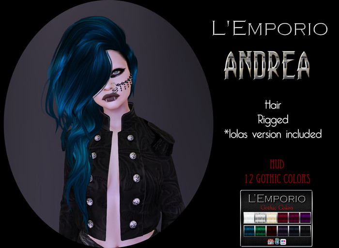 L'Emporio ::*Andrea*:: Hair Gothic colors   (Boxed)
