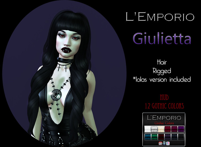 L'Emporio ::*Giulietta*:: Hair Gothic colors   (Boxed)