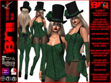 **LOVEY BURLESQUE STYLE COMPLET OUTFIT **