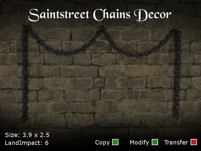 Saintstreet Chains Decor (Wear me)