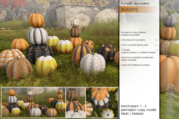 Sway's [Autumn] Pumpkin decoration