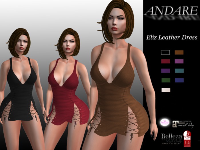 ANDARE - Eliz Leather Dress