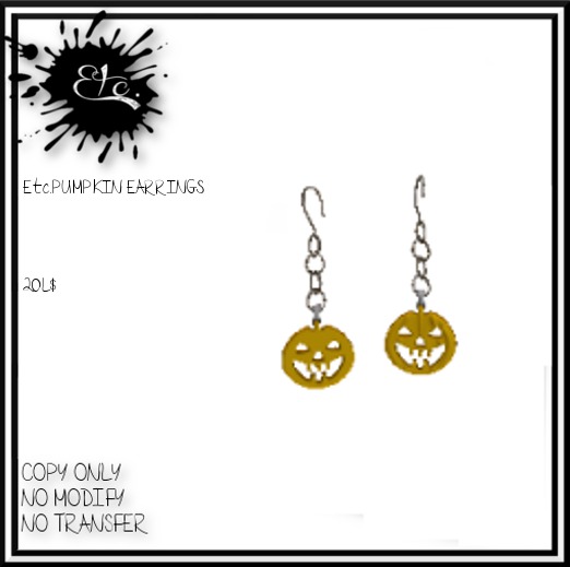 Etc. PUMPKIN EARRINGS