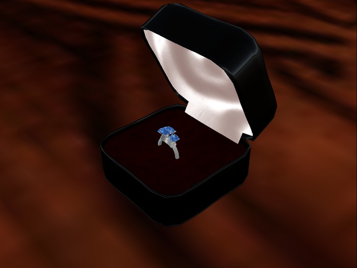 silver ring 3 sapphire