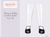 Babygirl daddytoo! maryjanes white simple