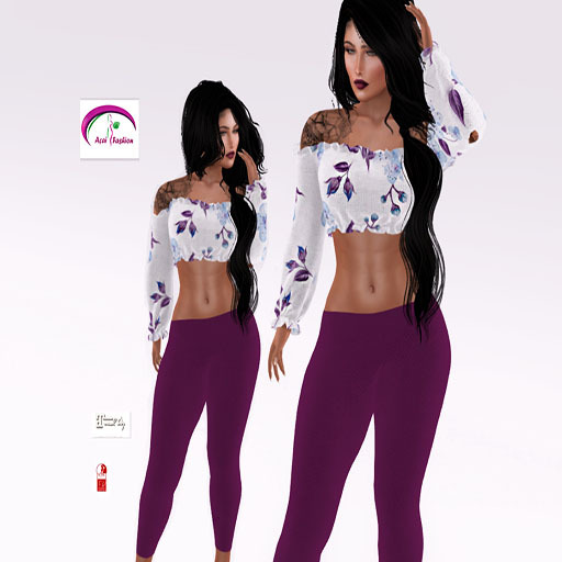 ACAI FASHION top e legging Karol Lilac