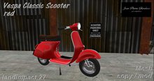 Vespa Classic Scooter red 