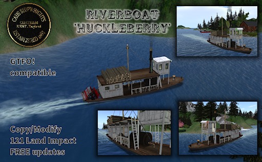 *CABS* Riverboat 'HUCKLEBERRY' Steamer (PRICE REDUCTION)