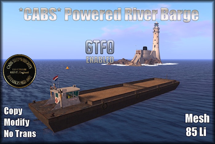 *CABS* Powered River Barge (PRICE REDUCTION)