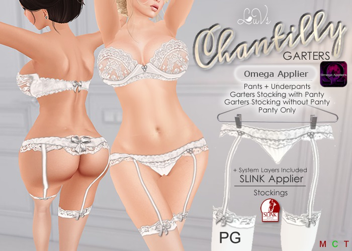 [LuVs] Chantilly White Garters PG OMEGA