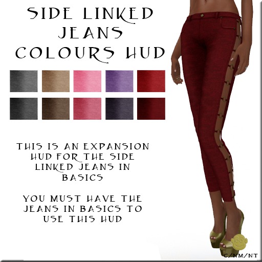 BM Side Linked Jeans Colour HUD