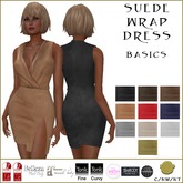 BM Suede Wrap Dress Basics
