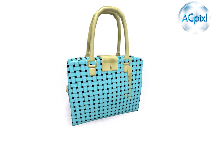 Tote Bag Blue Weave