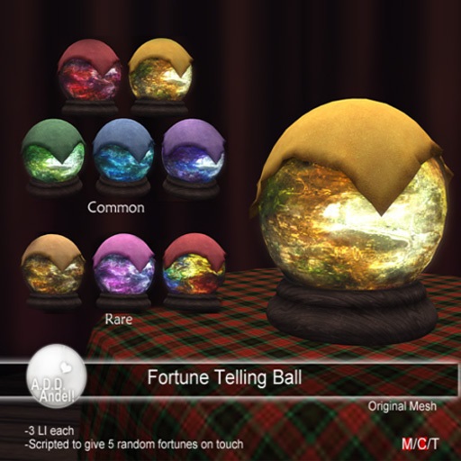 A.D.D.Andel! Fortune Telling Ball -Rainbow RARE
