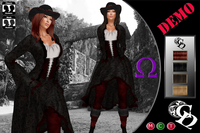 C&N Medieval Sleeve Dress Pirate Demo (Omega)