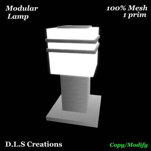 D.L.S Brushed Metal Modern Lamp