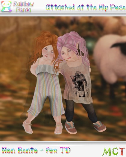 .:Rainbow Panda:. Attached At The Hip Pose (add me)