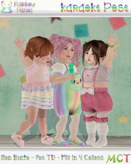 .:Rainbow Panda:. Karaoke Pose (add me)