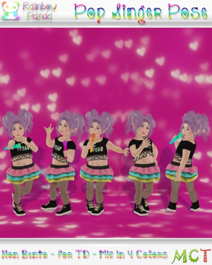 .:Rainbow Panda:. Pop Singer Poses (add me)