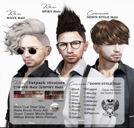 4.[INK] DOWN STYLE Hair - Gray