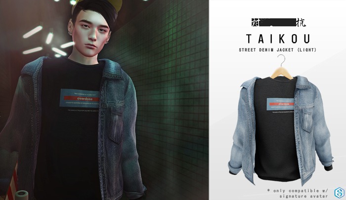 taikou / street denim jacket (LIGHT) boxed