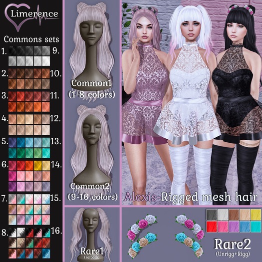 #13{Limerence} Alexis hair(Common2)-Colour1