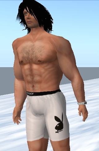 men  SEXY UNDERS-BLACK AND WHITE