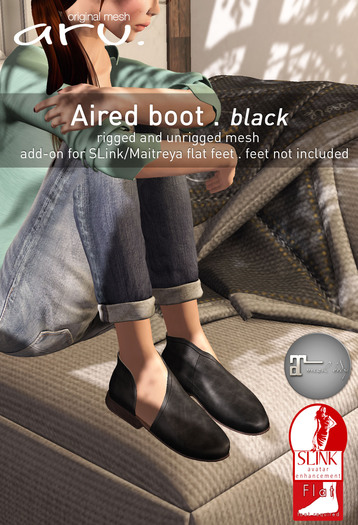aru. Aired boot *Black*