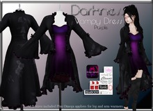 Darkness  Vampy dress Purple
