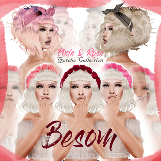 Besom~Pixie (Rosebud) Pale Pink
