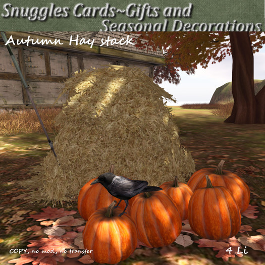 Autumn Hay stack By Snuggles Boxed