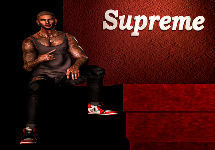 ISlay supreme background + 1 bento pose men
