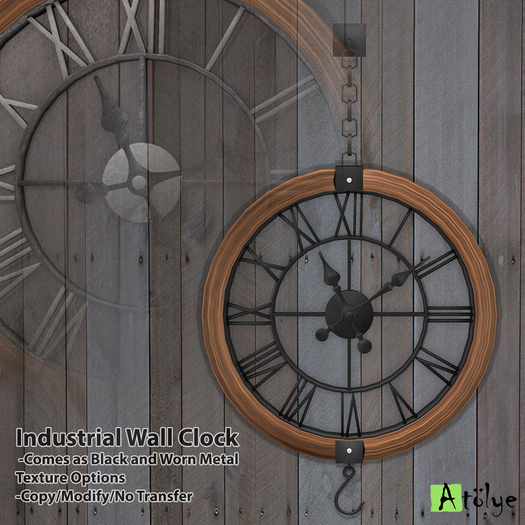 Industrial Wall Clock