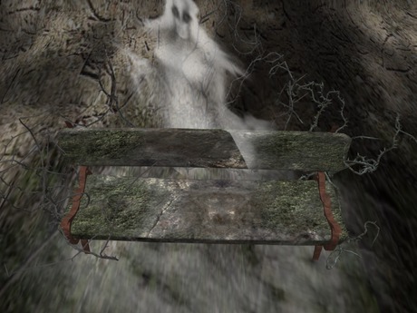 Haunted Bench Second Life Marketplace - Dark Fantasy ~ Haunted Bench ** PROMO PRICE