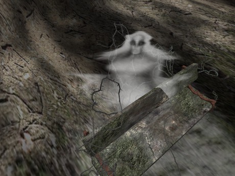 Haunted Bench Second Life Marketplace - Dark Fantasy ~ Haunted Bench ** PROMO PRICE