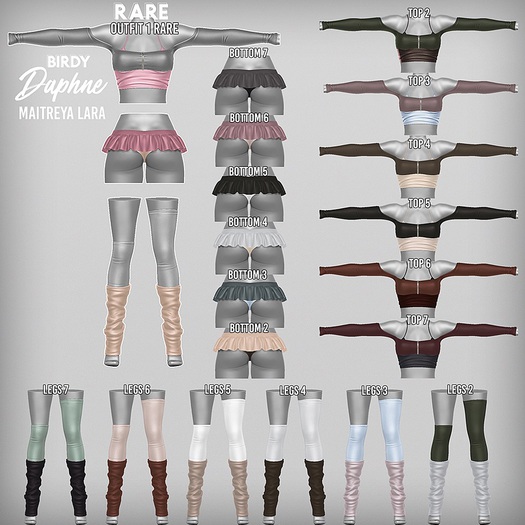Birdy - Daphne - Bottom  - Outfit 1 RARE