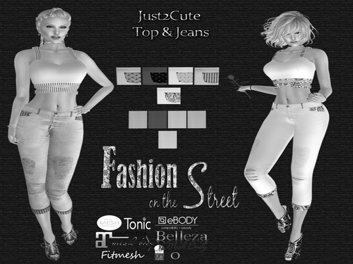 JUST2CUTE TOP & TORN JEANS DEMO