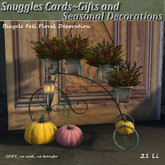 Bicycle Fall Floral Decoration By Snuggles