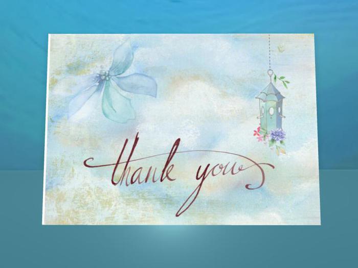 MagDilly, Bird House Thank-you Card