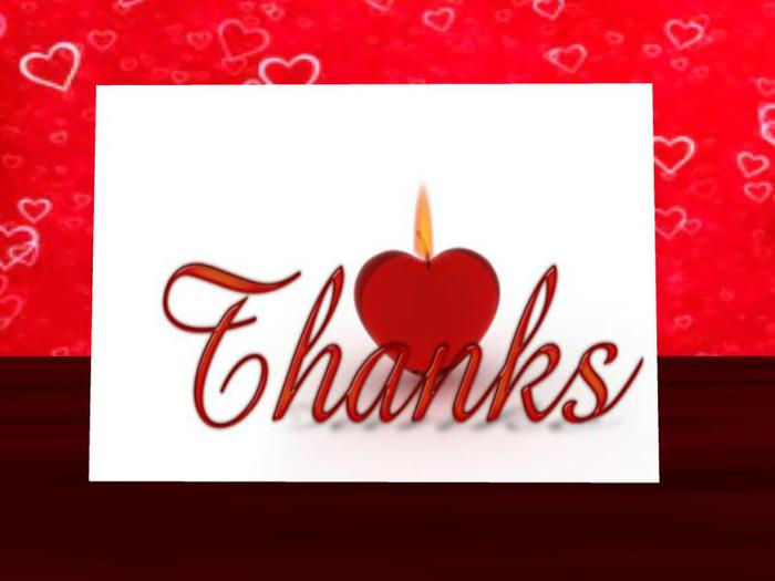 MagDilly, Heart Candle Thank-you Card