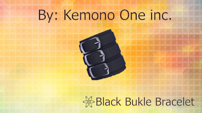 Black Bukle Bracelet