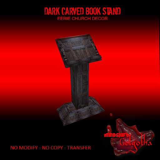 Mindshift - Dark Carved Church Book Stand