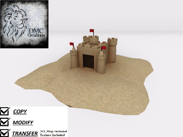 Sand Castle Portable Beach Full Perm Mesh