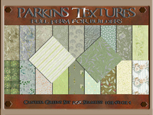 Parkins Textures - Cantata Greens Set - 20x Full Perm Seamless 1024x1024 - Fabric, Dress, Floral, Leaf, Dress, Quilt