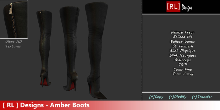 [ RL ] DESIGNS - AMBER BOOTS *BAG*