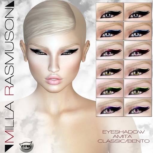 MRM DEMO "Amita" Eyes Makeup Static/ Bento Catwa Head