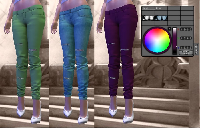 ::Jules:: Ripped Jeans and Pants [2in1] with HUD