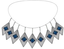 :::ChicChica::: Nika necklace Saphir